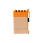 LIBRETA ECOLÓGICA MARSELLA NARANJA LB-003O ( LB-003 - LB003 - CON BOLÍGRAFO,ESPIRAL )