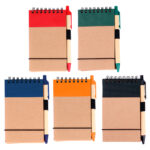 LIBRETA ECOLÓGICA MARSELLA NARANJA LB-003O ( LB-003 - LB003 - CON BOLÍGRAFO,ESPIRAL ) - Imagen 5