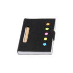 MINI LIBRETA ECOLÓGICA PAMPLONA NEGRO LB-018N ( LB-018 - LB018 - LIBRETAS,CON BOLÍGRAFO )