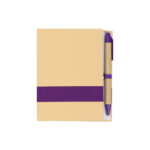 LIBRETA ECOLÓGICA MORADO LB-033M ( LB-033 - LB033 - LIBRETAS,ECOLÓGICAS,CON BOLÍGRAFO )