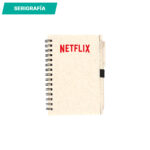 LIBRETA LUMUT BEIGE LB-061BE ( LB-061 - LB061 - CON BOLÍGRAFO,ESPIRAL,ECOLÓGICAS ) - Imagen 4