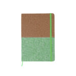 LIBRETA CORCHO BI TONO VERDE CLARO LB-062V ( LB-062 - LB062 - LIBRETAS )