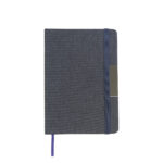 LIBRETA DE RPET DERUTA AZUL ACERO LB-078A ( LB-078 - LB078 - ECOLÓGICAS )