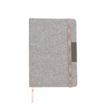 LIBRETA DE RPET DERUTA GRIS CLARO LB-078G ( LB-078 - LB078 - ECOLÓGICAS )