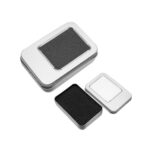 ESTUCHE METALICO CON VENTANA PARA MEMORIA USB (VAR003-PL-U) PLATA