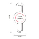 LLAVERO PÉNDULO AZUL M 1060 A (PLÁSTICO) - Imagen 2