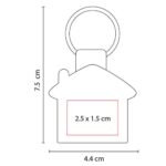 LLAVERO CASA RUMA NEGRO M 2020 (CURPIEL - METAL) - Imagen 3