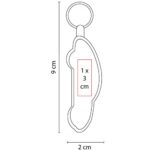 LLAVERO AUTO NEGRO M 2025 (CURPIEL - METAL) - Imagen 3