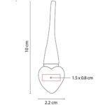 LLAVERO LOVE ROJO M 2040 (HULE - METAL) - Imagen 3