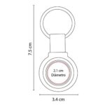 LLAVERO DARINI AZUL M 2310 A (CURPIEL - METAL) - Imagen 2