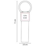 LLAVERO GLASDTONE ROJO M 4180 R (METAL - TELA) - Imagen 3