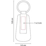 LLAVERO ALDAN NEGRO M 63286 N (CURPIEL - METAL) - Imagen 3