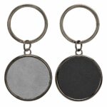 LLAVERO ROMA NEGRO M 6860 N (CURPIEL - METAL) - Imagen 4