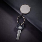 LLAVERO ROMA NEGRO M 6860 N (CURPIEL - METAL) - Imagen 3