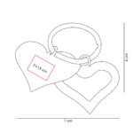 M 7983 OX - LLAVERO SERCE (GRIS OXFORD - METAL) - Imagen 4