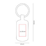 M 7984 OX - LLAVERO LUSTRO (GRIS OXFORD - METAL) - Imagen 4