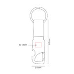 M 7985 N - LLAVERO DESTAPADOR PILSEN (NEGRO - METAL) - Imagen 5