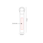 M 7989 A - LLAVERO TISSU AZUL (AZUL - METAL - POLIESTER) - Imagen 3