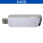 MEMORIA USB CLIC 64GB (USB419-BL-U) BLANCO - Imagen 4