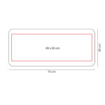 MOP 023 N - MOUSE PAD DE ESCRITORIO YIRÉN NEGRO (NEGRO - POLIESTER - RUBBER) - Imagen 5