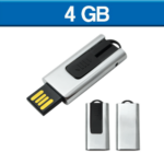 MEMORIA USB SLIM FIT 4GB (USB043-U) PLATA