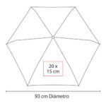 PARAGUAS ZLIN ROJO PAR 012 R (POLIÉSTER) - Imagen 3