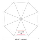 PARAGUAS SABETTA NARANJA PAR 016 O (POLIÉSTER) - Imagen 3