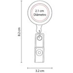 PORTAGAFETE RETRÁCTIL VERDE PRO 027 V (PLÁSTICO) - Imagen 2