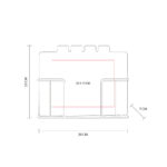 SET DE TABLAS GURI BEIGE PWT 240 BE (BAMBÚ TABLAS - METAL BASE) - Imagen 4