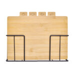 SET DE TABLAS GURI BEIGE PWT 240 BE (BAMBÚ TABLAS - METAL BASE) - Imagen 2