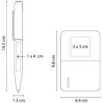 SET CHOMUTOV NEGRO SET 011 N (PLÁSTICO POWER BANK - ACERO INOXIDABLE BOLÍGRAFO) - Imagen 7