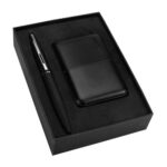 SET CHOMUTOV NEGRO SET 011 N (PLÁSTICO POWER BANK - ACERO INOXIDABLE BOLÍGRAFO) - Imagen 2