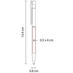 BOLÍGRAFO ERIE BLANCO SH 1280 B (ALEACIÓN COBRE) - Imagen 3