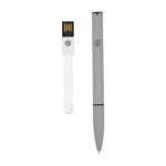 BOLÍGRAFO USB 8 GB ROOT GRIS SH 2490 G (ALUMINIO - RUBBER)