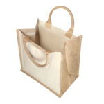 SIN 006 BE - BOLSA OLIVIER BEIGE (BEIGE - YUTE - CANVAS - ALGODON) - Imagen 3