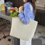 SIN 008 BE - BOLSA ZEDER BEIGE (BEIGE - ALGODON RECICLADO) - Imagen 4
