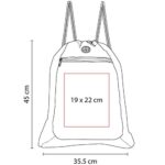 BOLSA-MOCHILA SUNET NEGRO SIN 102 N (POLIÉSTER) - Imagen 2