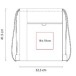 BOLSA-MOCHILA ARACAR ROJO SIN 315 R (NON WOVEN - POLIÉSTER) - Imagen 3