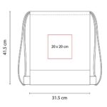 BOLSA-MOCHILA BAZMAN ROJO SIN 322 R (NON WOVEN) - Imagen 3