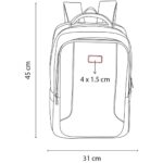 MOCHILA ATENA NEGRO SIN 404 N (POLIÉSTER - PVC) - Imagen 7
