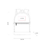 MOCHILA CON VINIL ROJO SIN 505 R (POLIÉSTER - VINIL) - Imagen 3