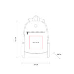 MOCHILA UBHAKA AZUL SIN 509 A (POLIÉSTER) - Imagen 3