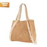 BOLSA ALIA BEIGE SIN 603 BE (YUTE - ALGODÓN)