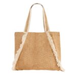 BOLSA ALIA BEIGE SIN 603 BE (YUTE - ALGODÓN) - Imagen 3