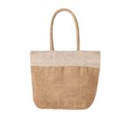 BOLSA BEIGE SIN 752 BE (YUTE - ALGODÓN) - Imagen 3