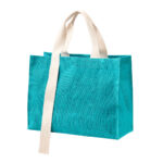 SIN 764 AQ - BOLSA SABBIA AQUA (AQUA - YUTE - ALGODON)