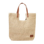 SIN 767 BE - BOLSA CUZCO BEIGE (BEIGE - PAJA DE PAPEL - CURPIEL - POLIESTER) - Imagen 2