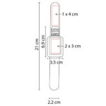 PULSERA CON GEL SANITIZANTE MILE ROJO SLD 065 R (PLÁSTICO - SILICÓN) - Imagen 2