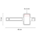 BRAZALETE DEPORTIVO ARMES NEGRO SPO 003 N (POLIÉSTER) - Imagen 5