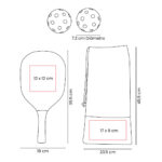 SPO 017 N - SET DE RAQUETAS ZANE (NEGRO - MADERA - PLASTICO - POLIESTER) - Imagen 9